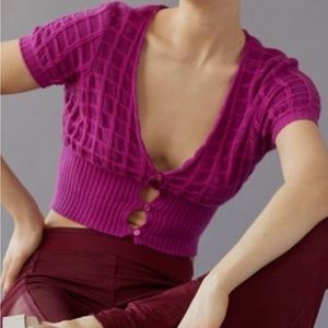 URBAN OUTFITTERS SOPHIA CROPPED CARDIGAN WOMENS MEDIUM